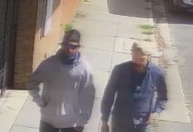 Police search for two men over Sale theft
