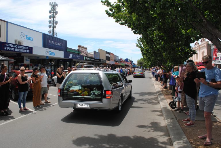 A keen sportsman is farewelled