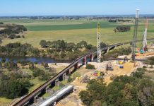 New rail bridge over Avon River is tracking ahead of schedule