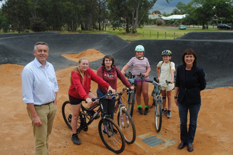 Heyfield’s new pump track up and rolling
