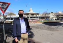 Works are continuing in Maffra’s main street