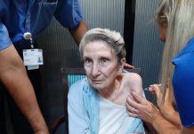 Happy to get the vaccine