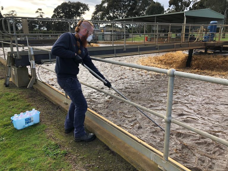 Local sewage is tested for traces of COVID-19