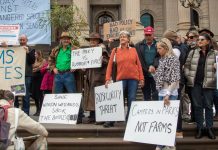 New camping laws protested at parliament