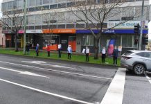 Climate change protest in Sale