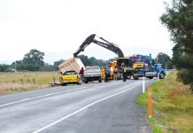 Rollover closes road