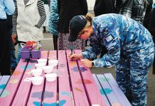 Paying respects on Sorry Day