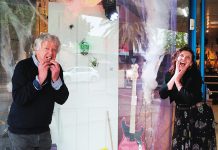 Locals getting into the Halloween spirit