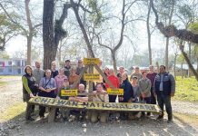 Federation University students in Nepal learning about wildlife conservation