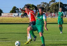 Swans united in victory Sale's Jake Richardson in the Australia Cup