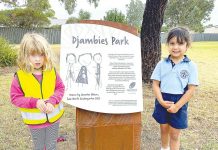 Kinder kids unveil Djambies Park
