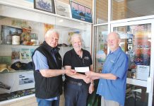 Veterans cash cheque thanks to Avalon Air Show