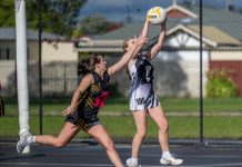 Netballers brave wintry conditions