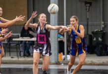 Wintery weather across the courts