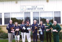 Sale croquet tournament ends in three-way tie