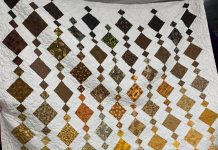 Quilt exhibition at Maffra Memorial Hall