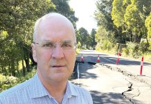 Calling for urgent repairs of collapsing roads