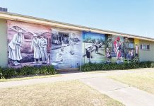 Maffra Bowls Club’s mighty mural