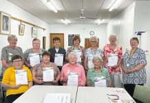 Recognising years of Cobains CWA service