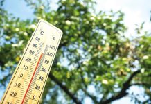 Heated warning for weather