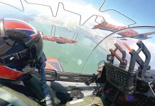 Roulettes rolling and looping at Singapore Airshow