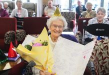 100 candles for Betty Milne