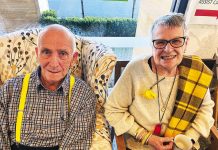 Wattleglen covered in yellow to support Daffodil Day