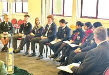Catholic school student leaders meet with Bishop of Sale