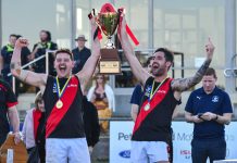 Glory and guts: Bombers break premiership drought in style