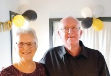 Diamond anniversary for Kaye and Graeme Hogben from Loch Sport