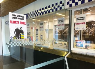Extra police support at Sale Police Station
