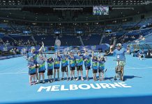 Kids holding court at the Open