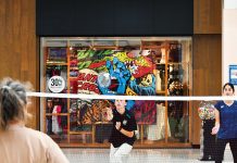 Trying out badminton at Gippsland Centre