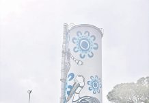 Stratford water tower’s new mural