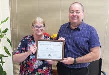 Ann receives Ashleigh House life membership