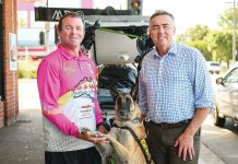 Garth and Max’s big lap on their Mates4Mates journey