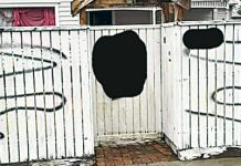 Sale home twice hit by offensive graffiti