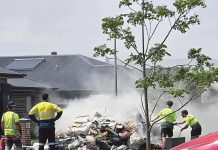 Review of e-waste collection after fire