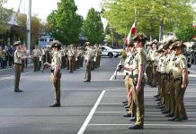 Ceremonial Freedom of Entry march through Sale