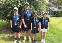 Young tennis players win tight contest in Benalla
