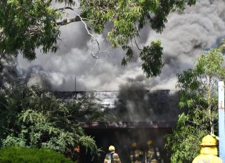 Suspicious blaze at old Sale police station