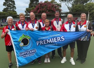 Pennant success for Maffra in bowls