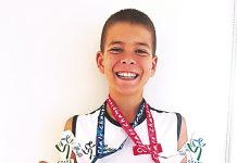 Eight medals at state titles