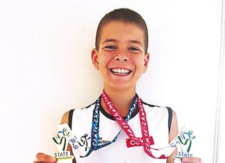 Eight medals at state titles