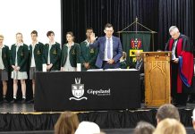 Gippsland Grammar’s year 12 leaders inducted