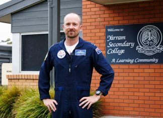 Flight Lieutenant Alex Christison makes his childhood dream come true