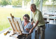 Practising mindfulness with paint