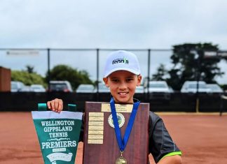 Local 11‑year‑old shines in Gippsland tennis grand final