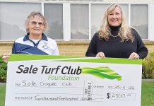 Croquet club donation