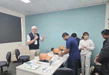 Skills session for local doctors
